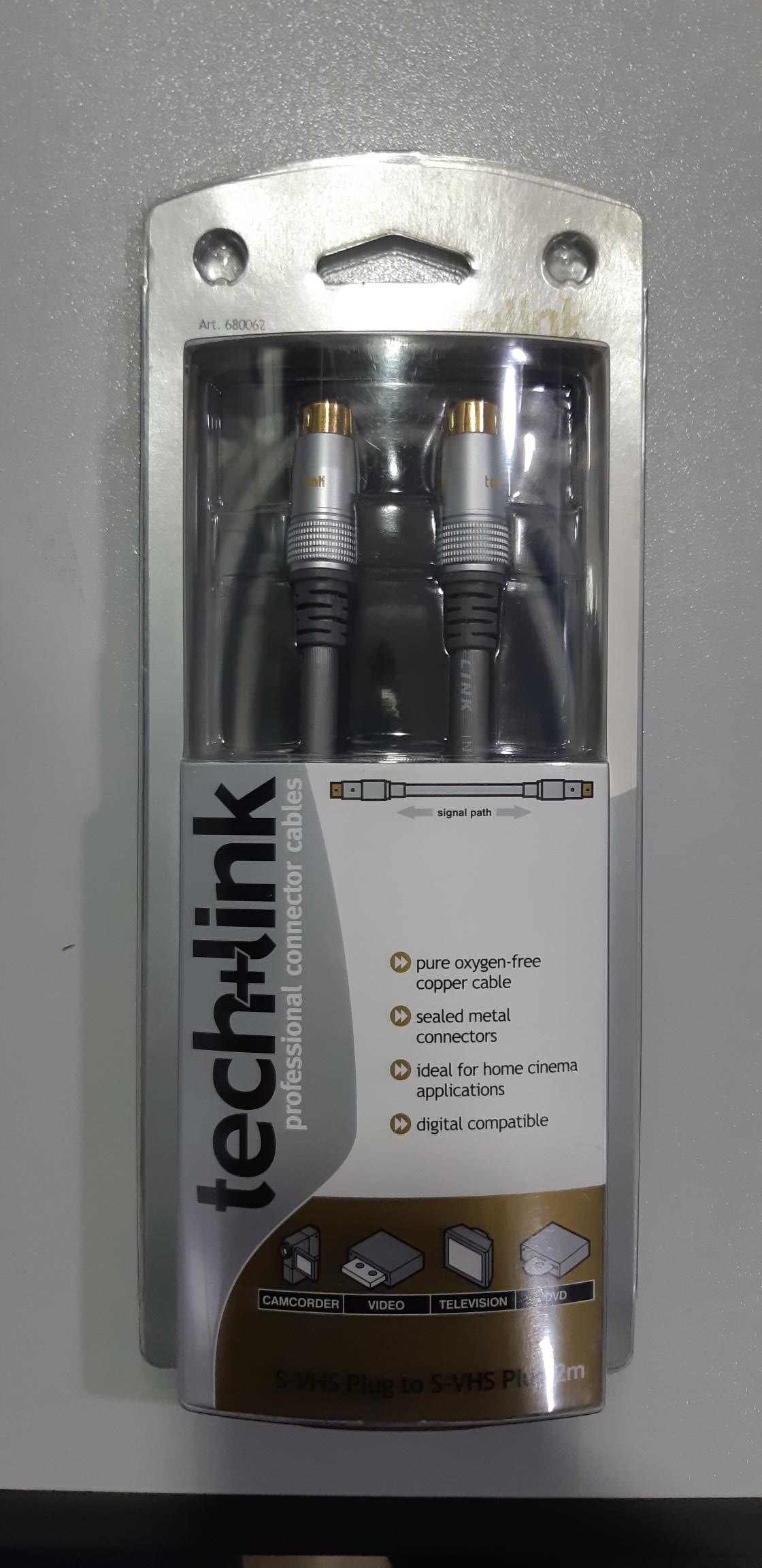 Tech+link S-VHS - Plug 2m