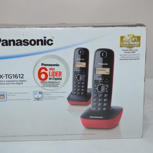 Panasonic KX-TG1612 Teléfono Inalámbrico Duo Rojo