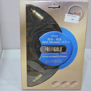 Cable RCA-RCA 0.,75m Profigold