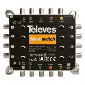 NevoSwitch 5 entradas - 8 salidas - 714503 Televés