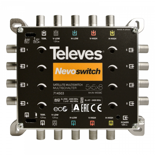NevoSwitch 5 entradas - 8 salidas - 714503 Televés