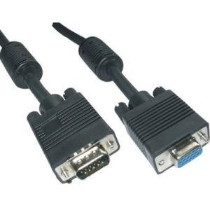 CABLE SVGA CON FERRITA HDB15/M-HDB15/H, NEGRO 1,8m
