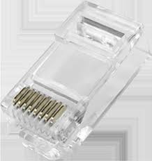 Conector datos RJ45 Cat5e/6 rápido UTP 6 micras
