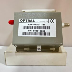 Transmisor/Receptor fibra óptica por canal a vídeo con adaptador AC-DC Optral